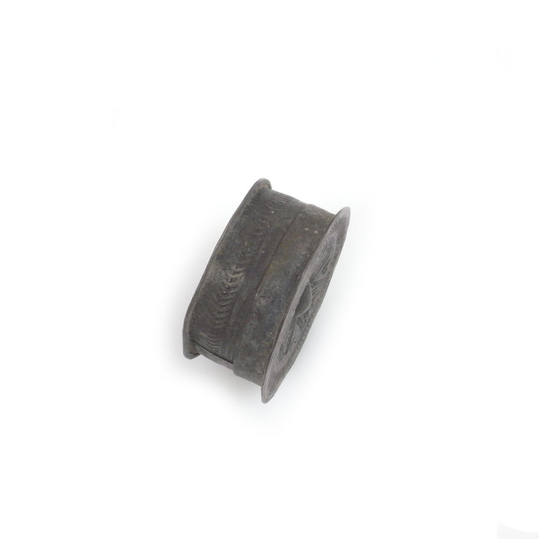 Akan Brass Gold Powder Forowa Container, Ghana - Image 4
