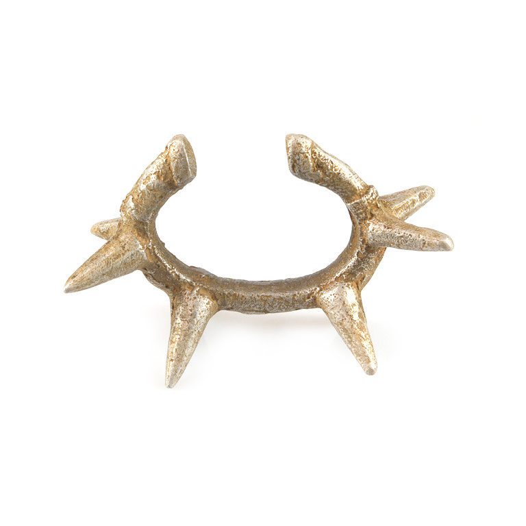 Bobo aluminium bracelet with spikes from Burkina Faso.