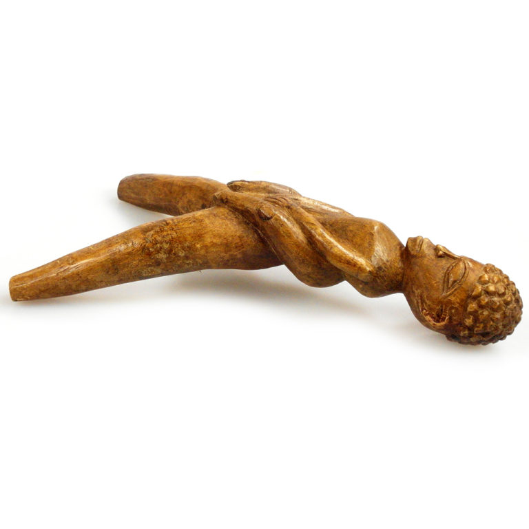 Lobi Wood Slingshot of Female Figure, Burkina Faso - Image 2