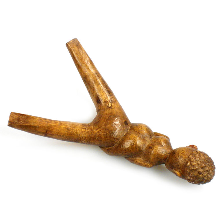 Lobi Wood Slingshot of Female Figure, Burkina Faso - Image 6