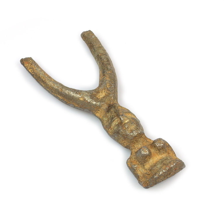 Lobi aluminium slingshot from Burkina Faso.