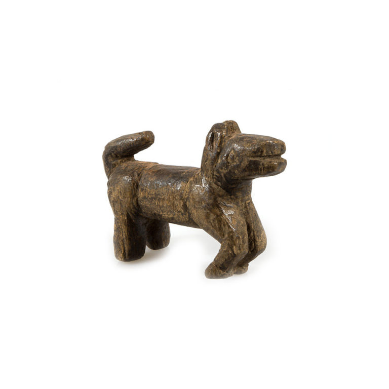 dogon wood carving of a horse figure or toy from mali