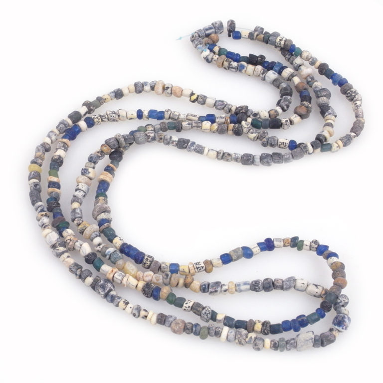 Two Ancient Djenne Glass Beads Strands-55, Mali