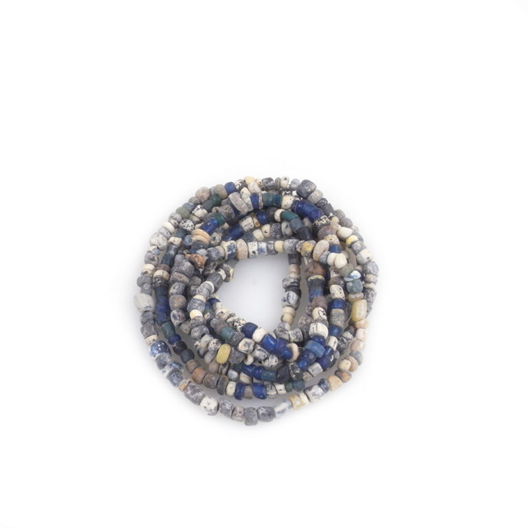 Two Ancient Djenne Glass Beads Strands-55, Mali - Image 5