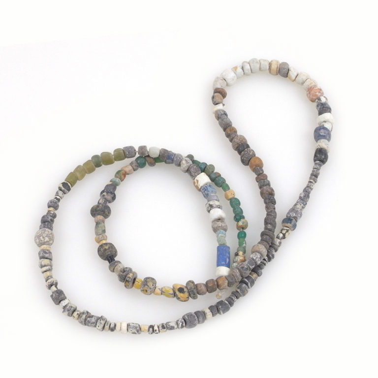 ancient excavated djenne glass beads from mali
