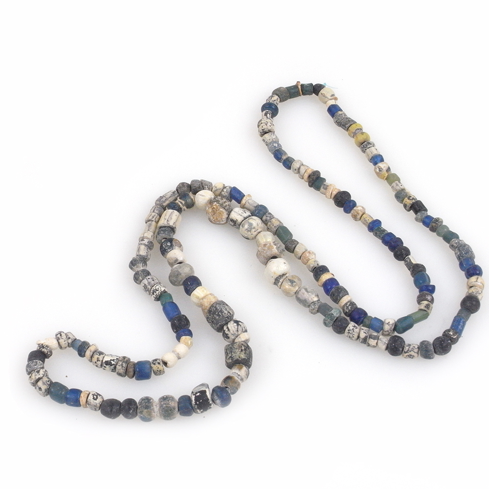 Ancient Djenne Excavated Glass Beads Strand, Mali, circa 1000 years old ...