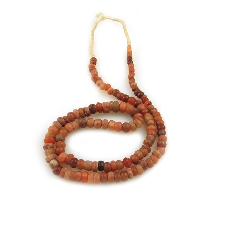 Ancient Carnelian Agate Round Beads, Mali