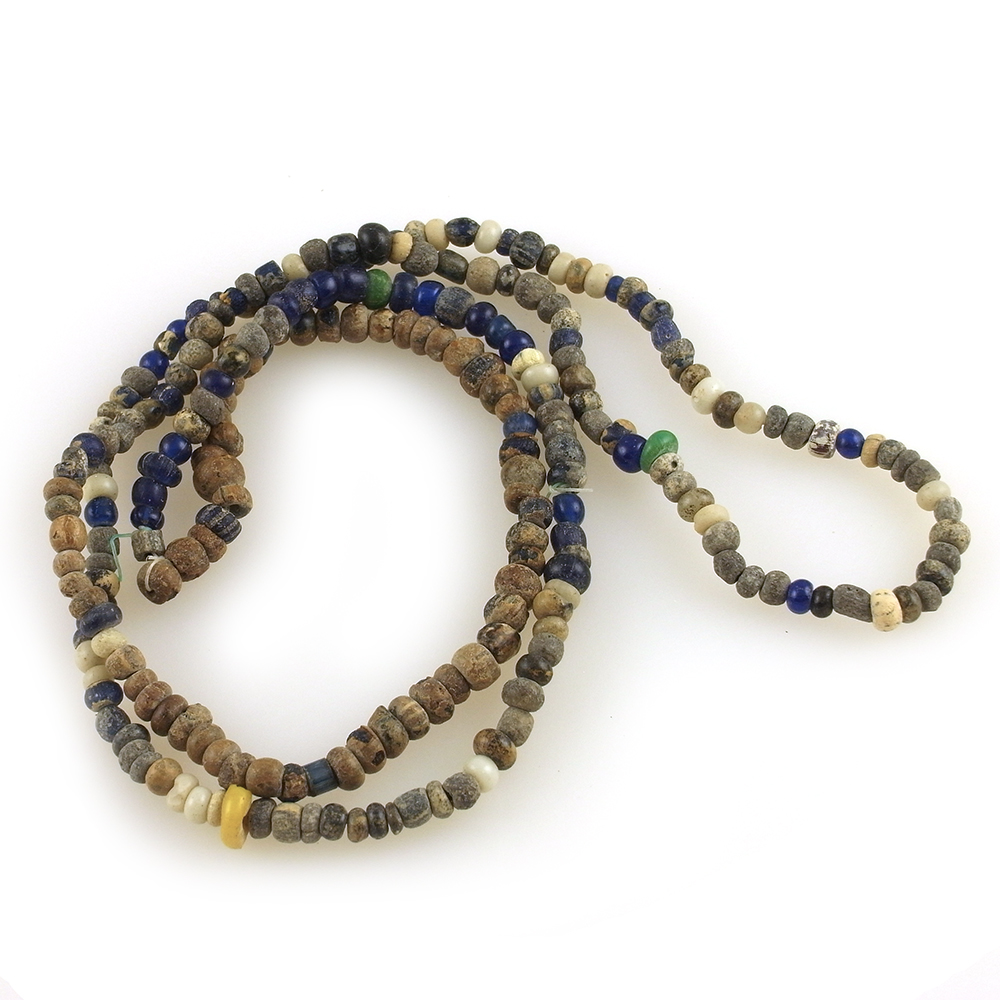 Djenne Ancient Glass Beads Strand 16, Mali - KAZAART