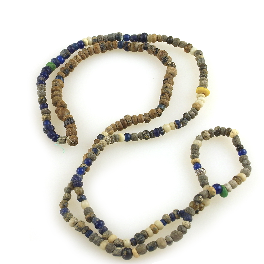 Djenne Ancient Glass Beads Strand 16, Mali - KAZAART