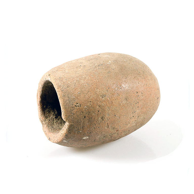 Ancient terracotta elongated vessel Inner Niger River Delta in Mali