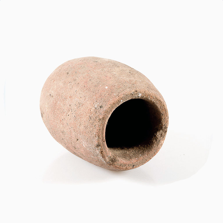 Ancient terracotta elongated vessel Inner Niger River Delta in Mali