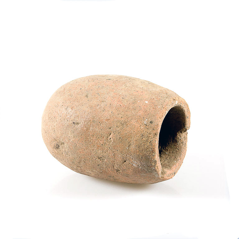 Ancient terracotta elongated vessel Inner Niger River Delta in Mali