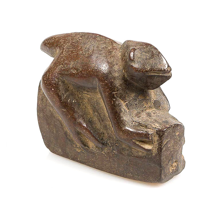 Lobi Wood Divination Chameleon Fetish, Burkina Faso - Image 2