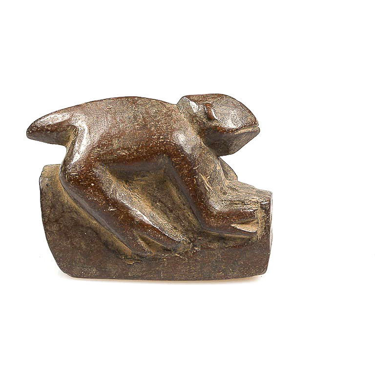 Lobi Wood Divination Chameleon Fetish, Burkina Faso - Image 3