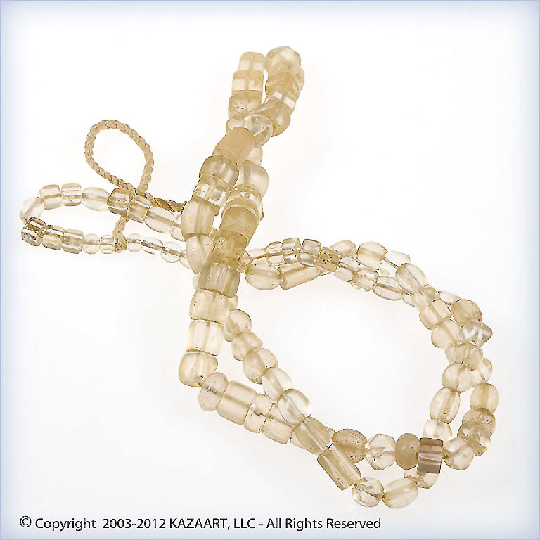 Antique Bohemian Clear Glass Trade Beads, Mali - Image 5