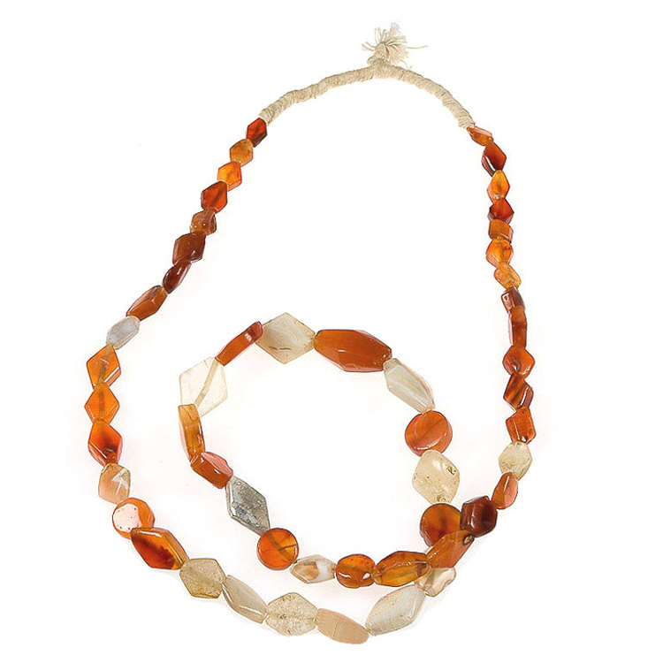 Ancient Carnelian and Quartz Tabular Beads, Mali - Image 3