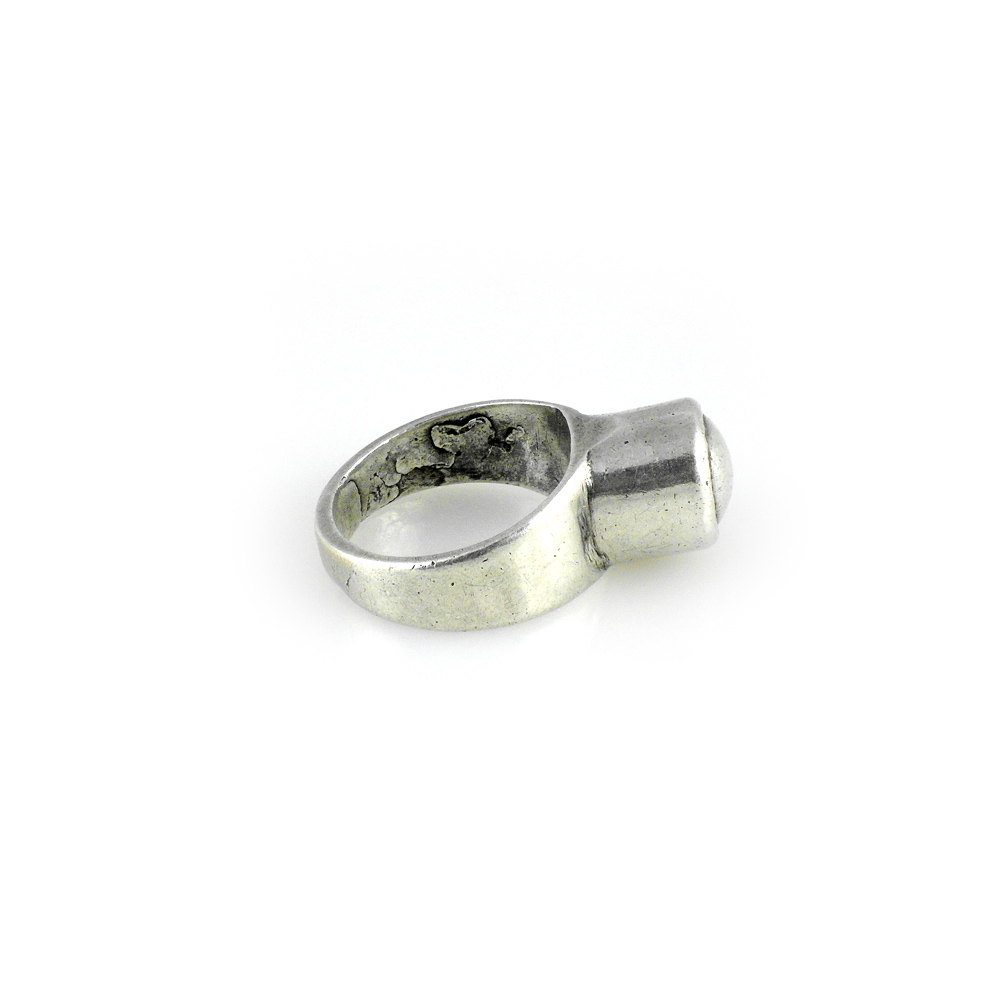 Tuareg or Fulani Silver Amulet Ring, Mali - Image 4