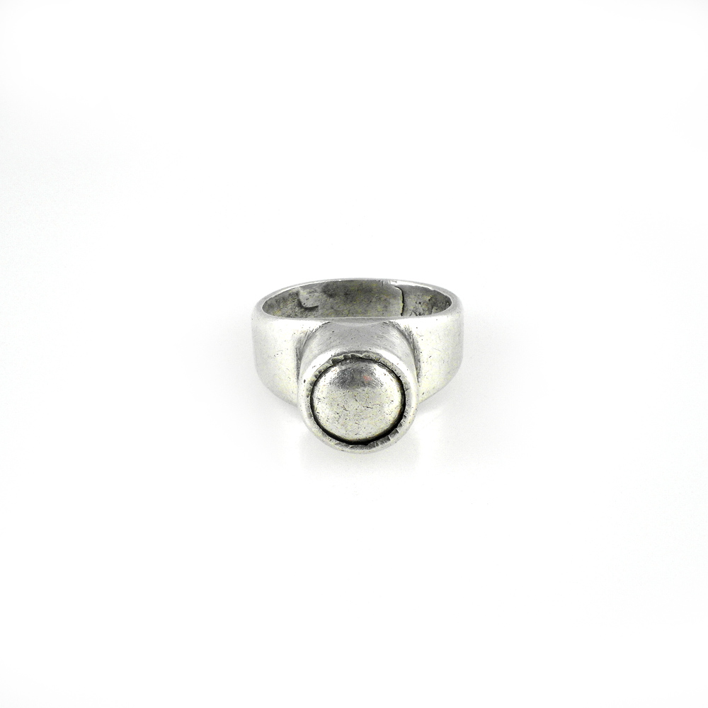 Tuareg or Fulani Silver Amulet Ring, Mali - Image 3