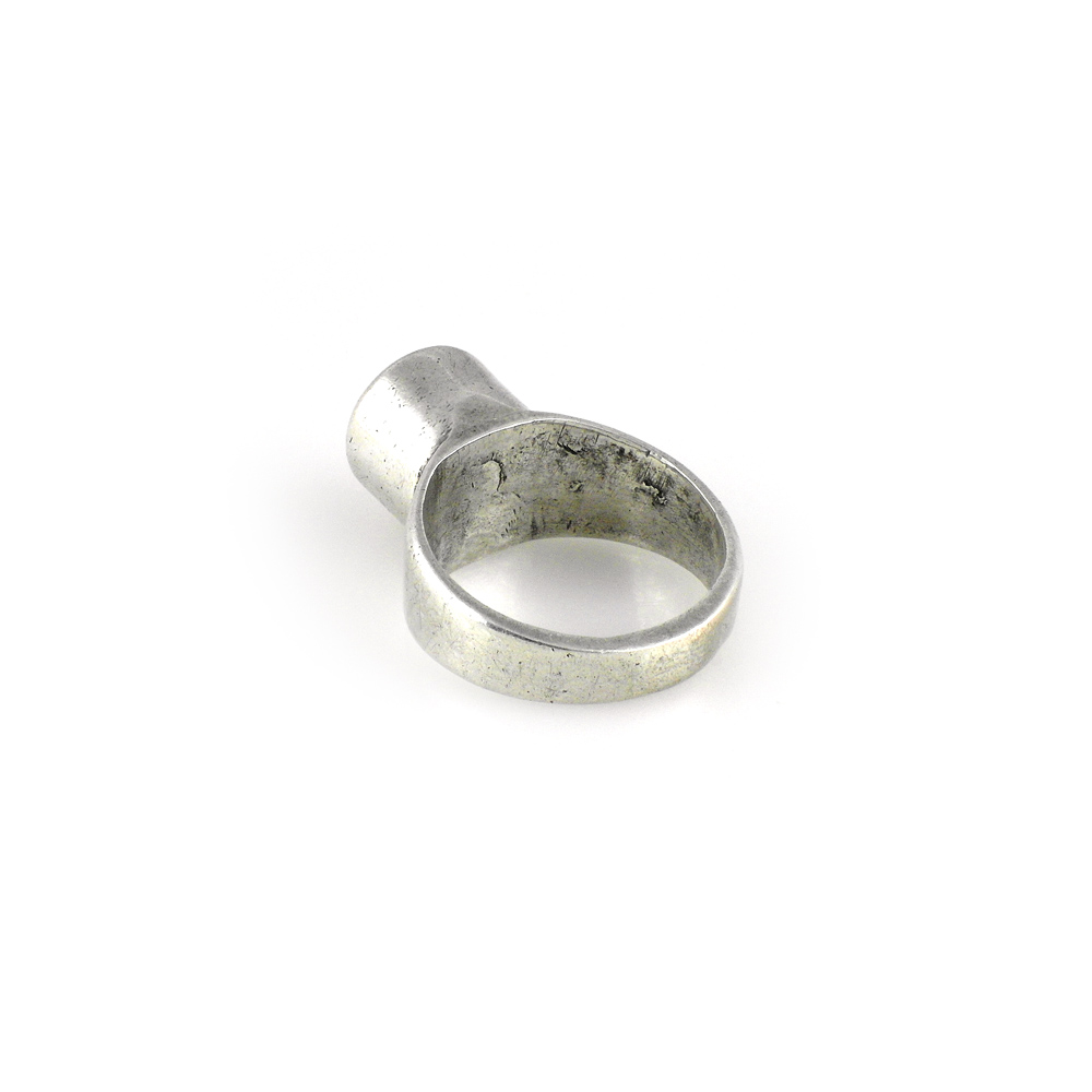 Tuareg or Fulani Silver Amulet Ring, Mali - Image 2
