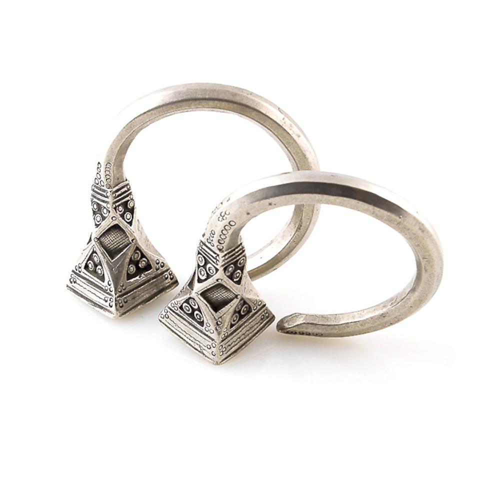 Tuareg Silver Tsabit Hoops Tizabaten, Niger - Image 3
