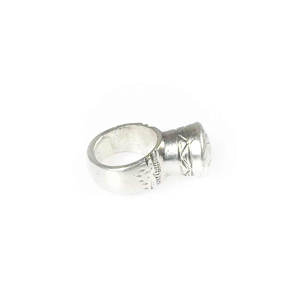 Tuareg Silver Amulet Ring, Mali - Image 3