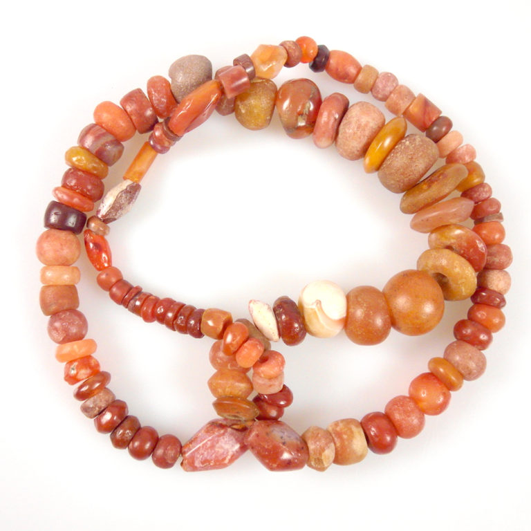 Ancient Carnelian Neolithic Beads Strand, Mali - Image 3