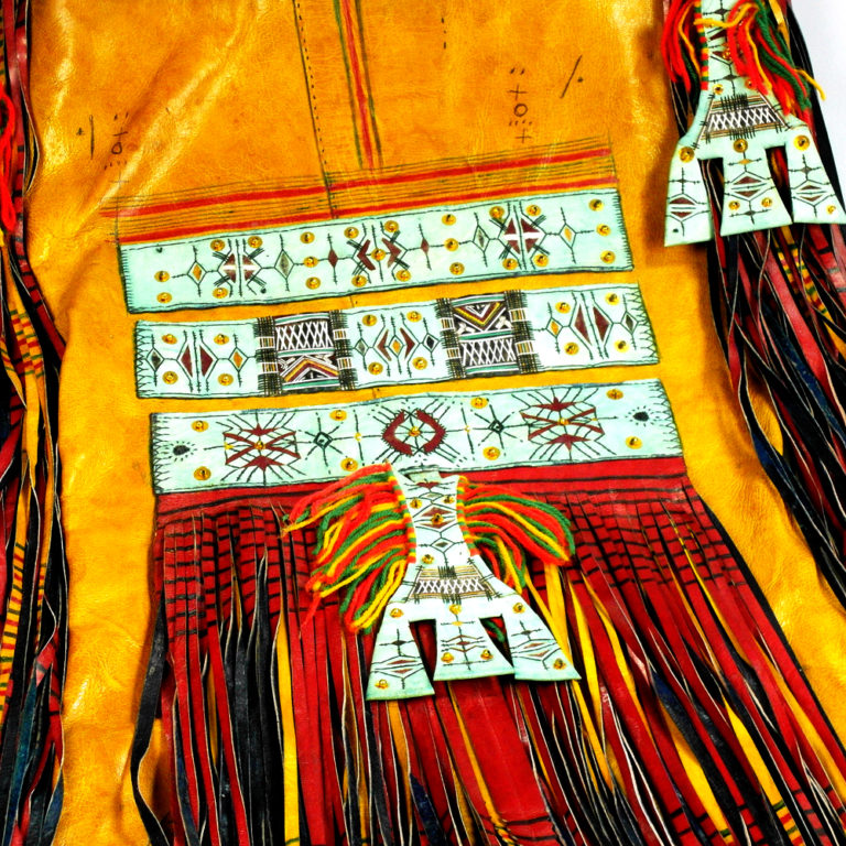 Tuareg Decorated Leather Storage Bag Abalbed, Niger - Image 5