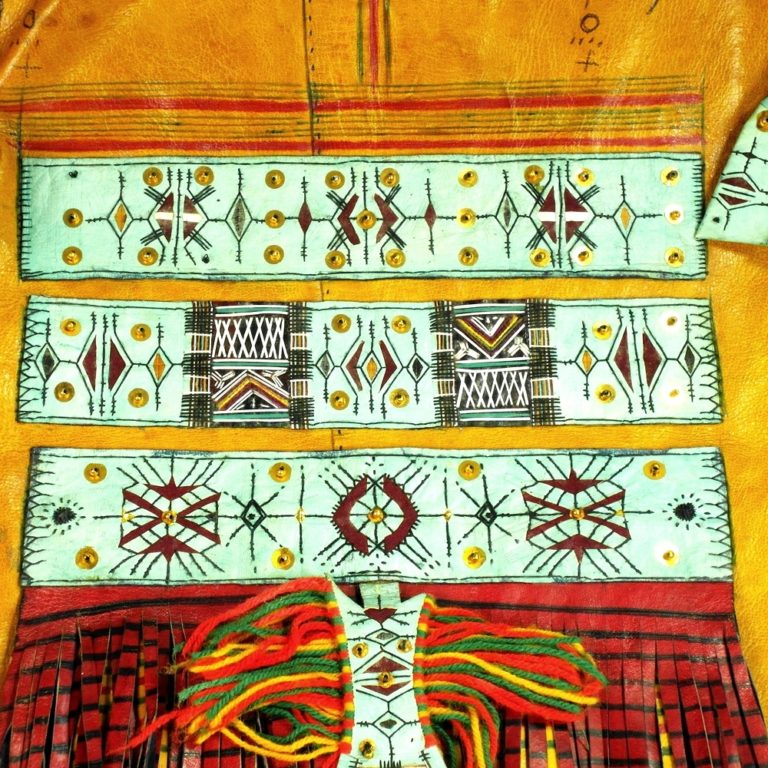 Tuareg Decorated Leather Storage Bag Abalbed, Niger - Image 6