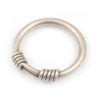 Silver Tribal Bangle with Coil-2, Cambodia