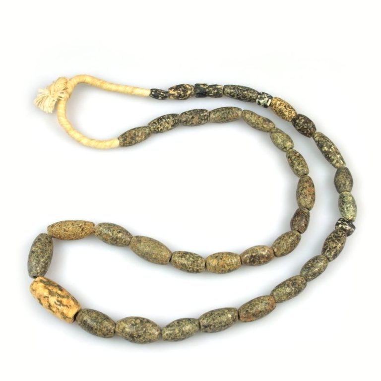 Ancient Granite Stone Beads Strand, Mali