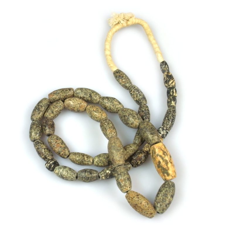 Ancient Granite Stone Beads Strand, Mali - Image 2