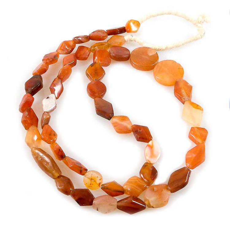 Ancient Carnelian & Agate Tabular Beads, Mali - Image 5