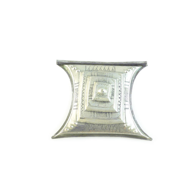 Tuareg Silver Amulet Tcherot Pendant, Niger