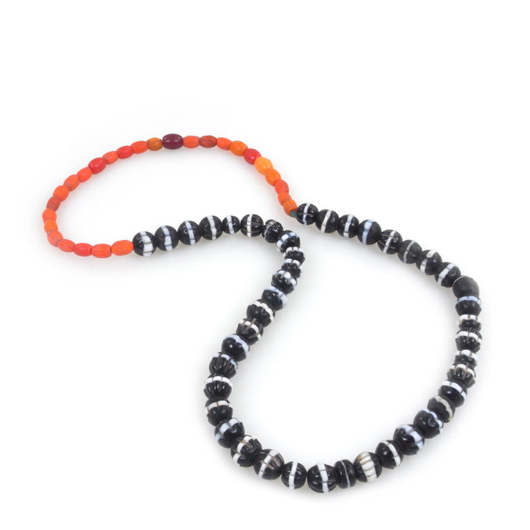 Venetian Dog Tooth Ruffle Trade Beads, Mali