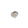 Tuareg Silver Ring with Symbols, Mali