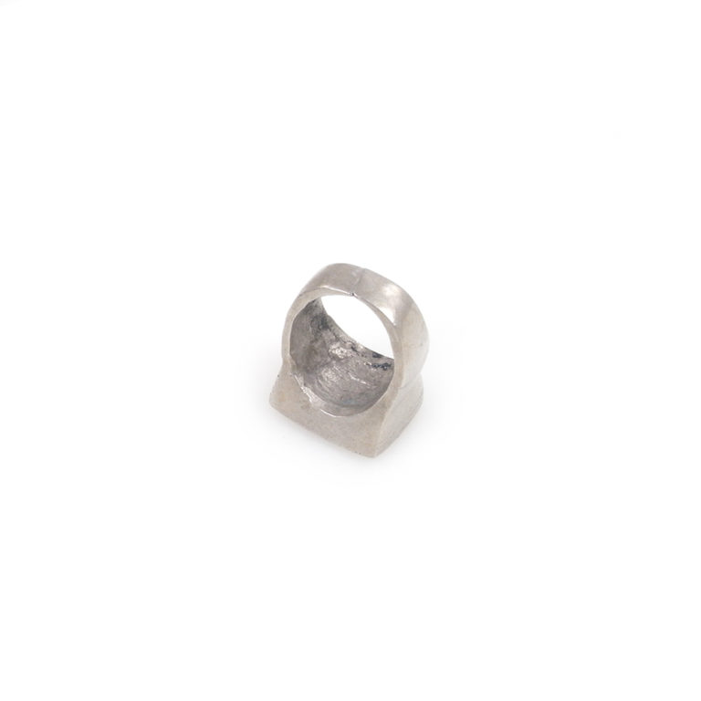 Tuareg Silver Ring with Symbols, Mali - Image 2