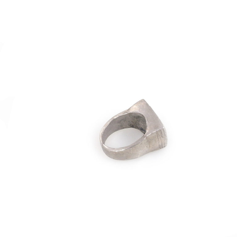 Tuareg Silver Ring with Symbols, Mali - Image 3