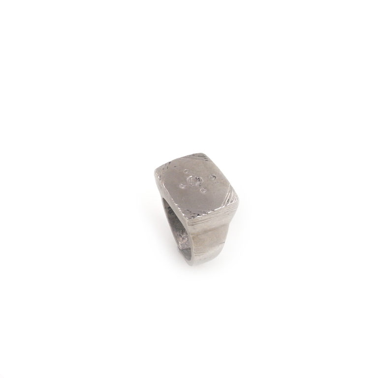 Tuareg Silver Ring with Symbols, Mali - Image 5
