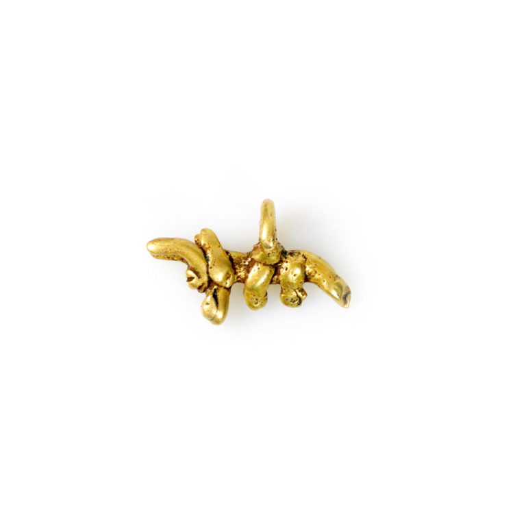 Lobi Brass Amulet of a Goat, Burkina Faso