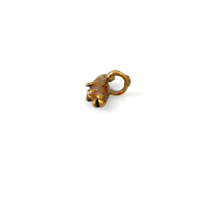 Lobi Brass Chameleon Pendant, Burkina Faso - Image 2