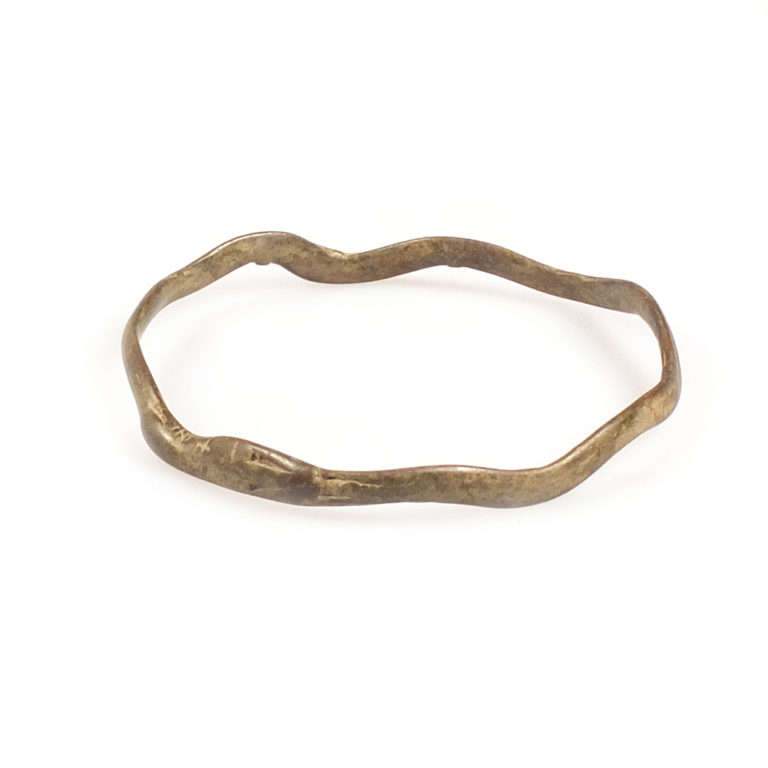 Gan Bronze Amulet Serpent Bracelet with, Burkina Faso