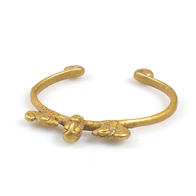 Lobi Amulet Bracelet with Chameleons and Figure, Burkina Faso - Image 6