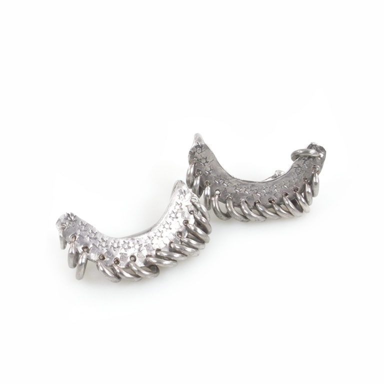 Rare Sarakole Soninke Silver Ear Contours, Mali - Image 2