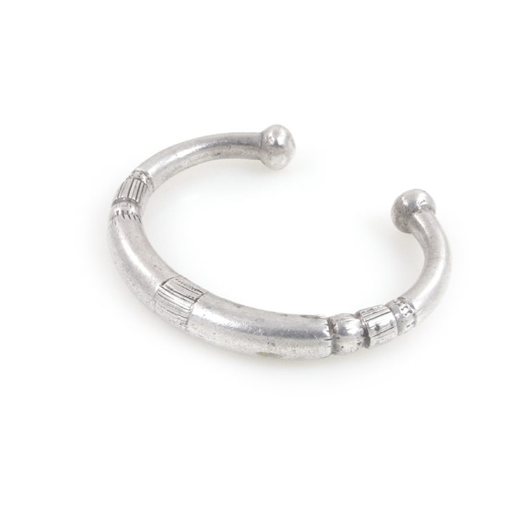 Fulani Silver Bracelet with Design, Mali