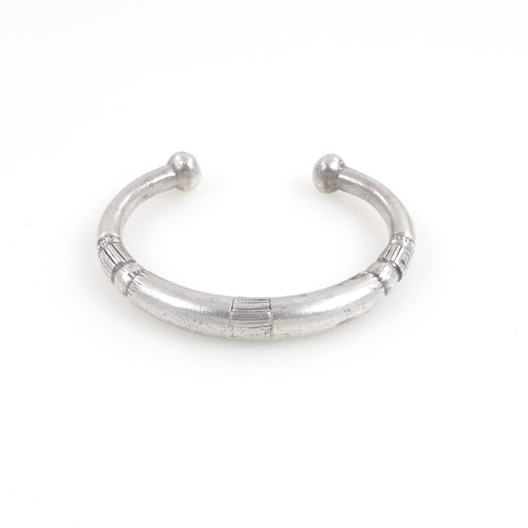 Fulani Silver Bracelet with Design, Mali - Image 3