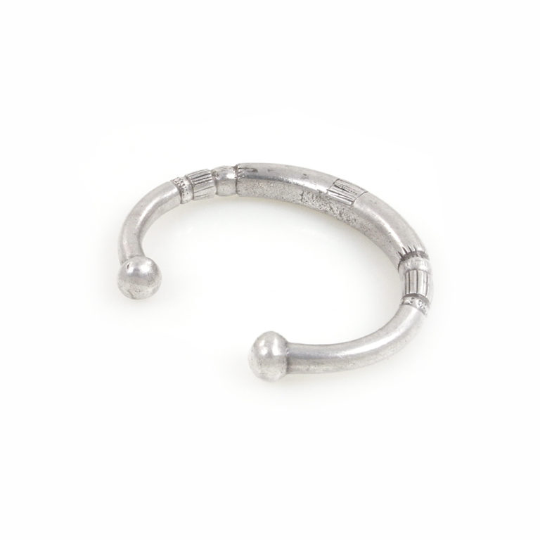 Fulani Silver Bracelet with Design, Mali - Image 7