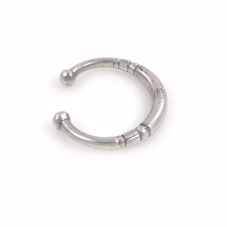 Fulani Silver Bracelet with Design, Mali - Image 8
