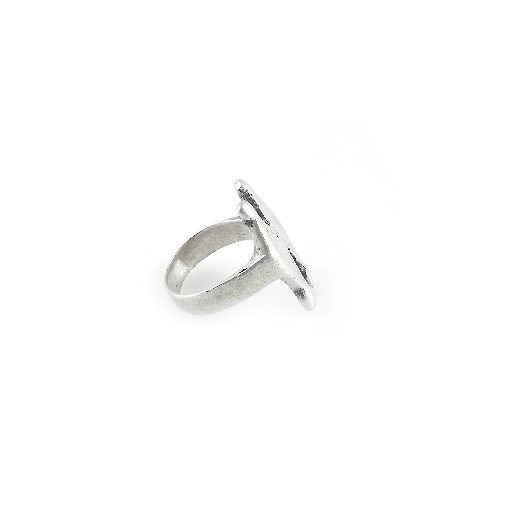 Tuareg Silver Amulet Ring for Twins, Niger - Image 4