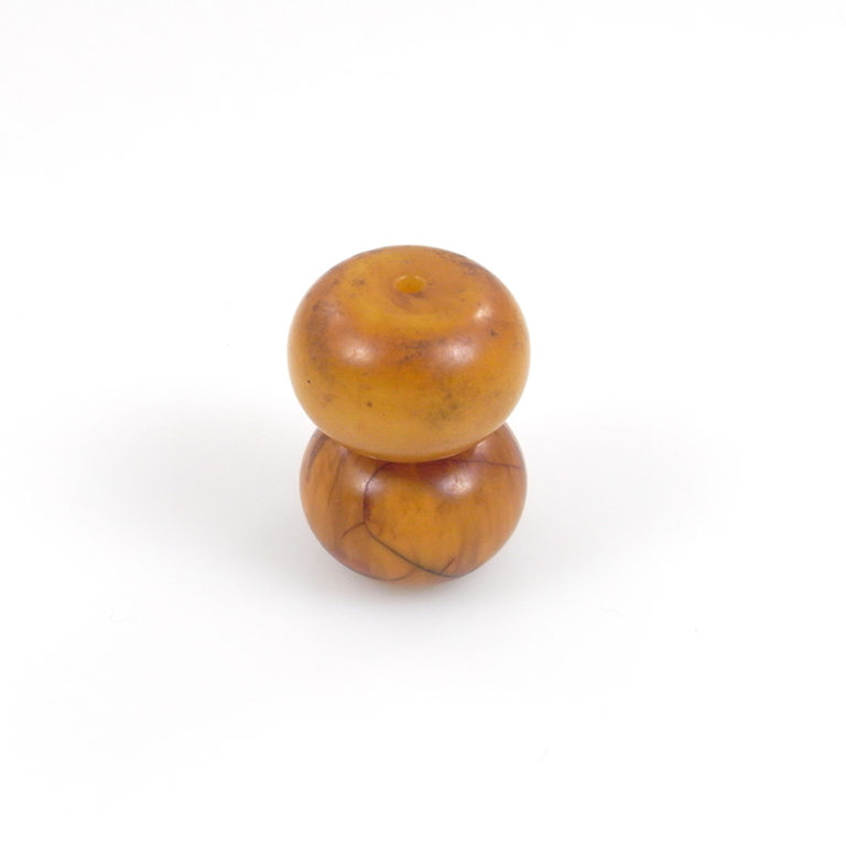 Two Large Vintage Phenolic Resin Amber Beads, Africa - Image 4