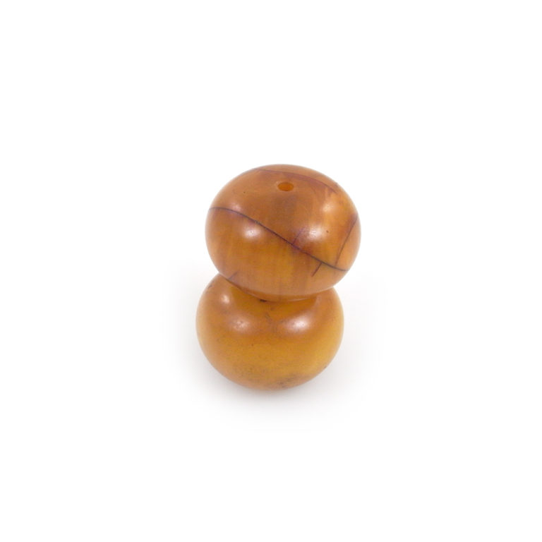 Two Large Vintage Phenolic Resin Amber Beads, Africa - Image 5